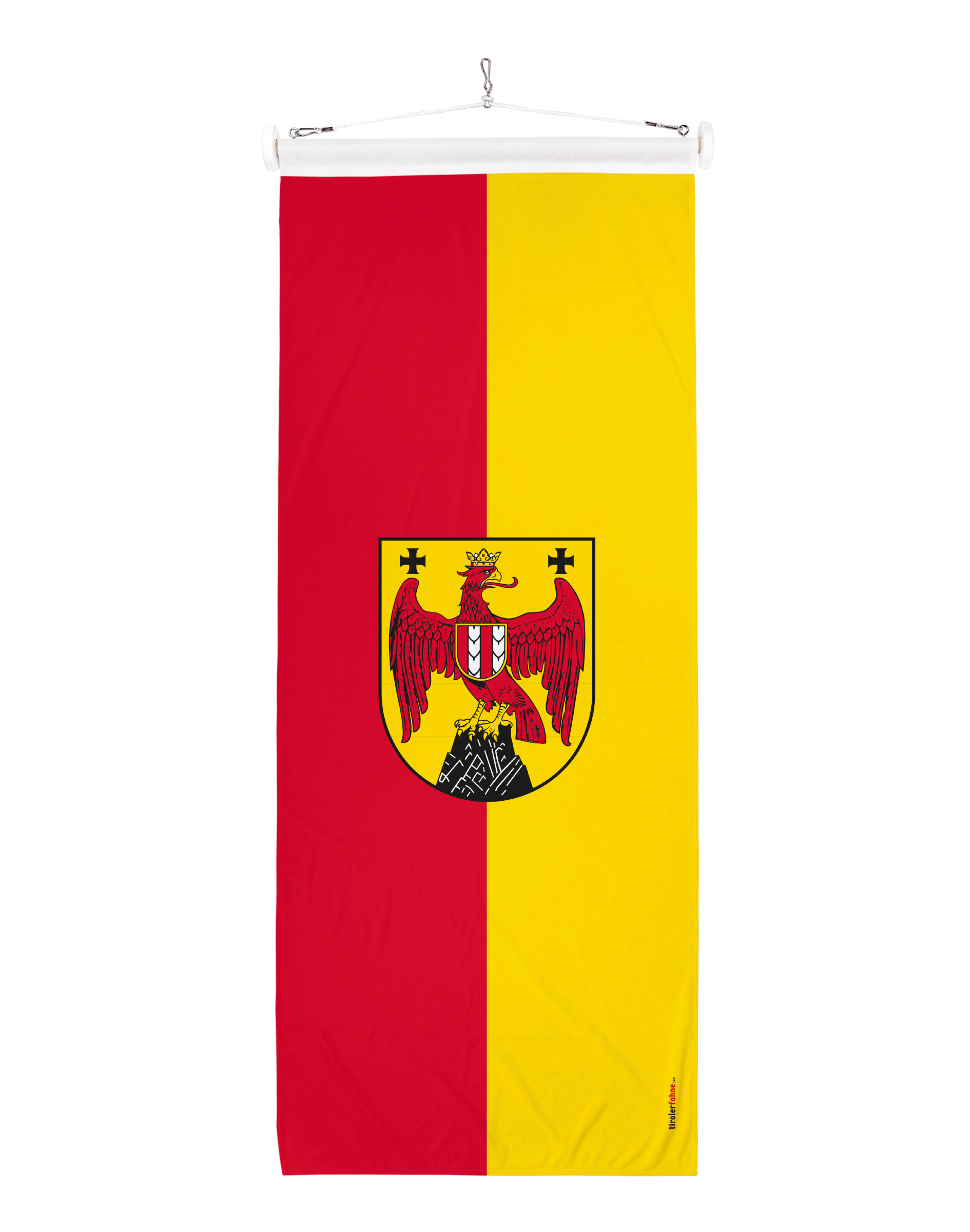 Bundesländerfahne Burgenland mit Wappen