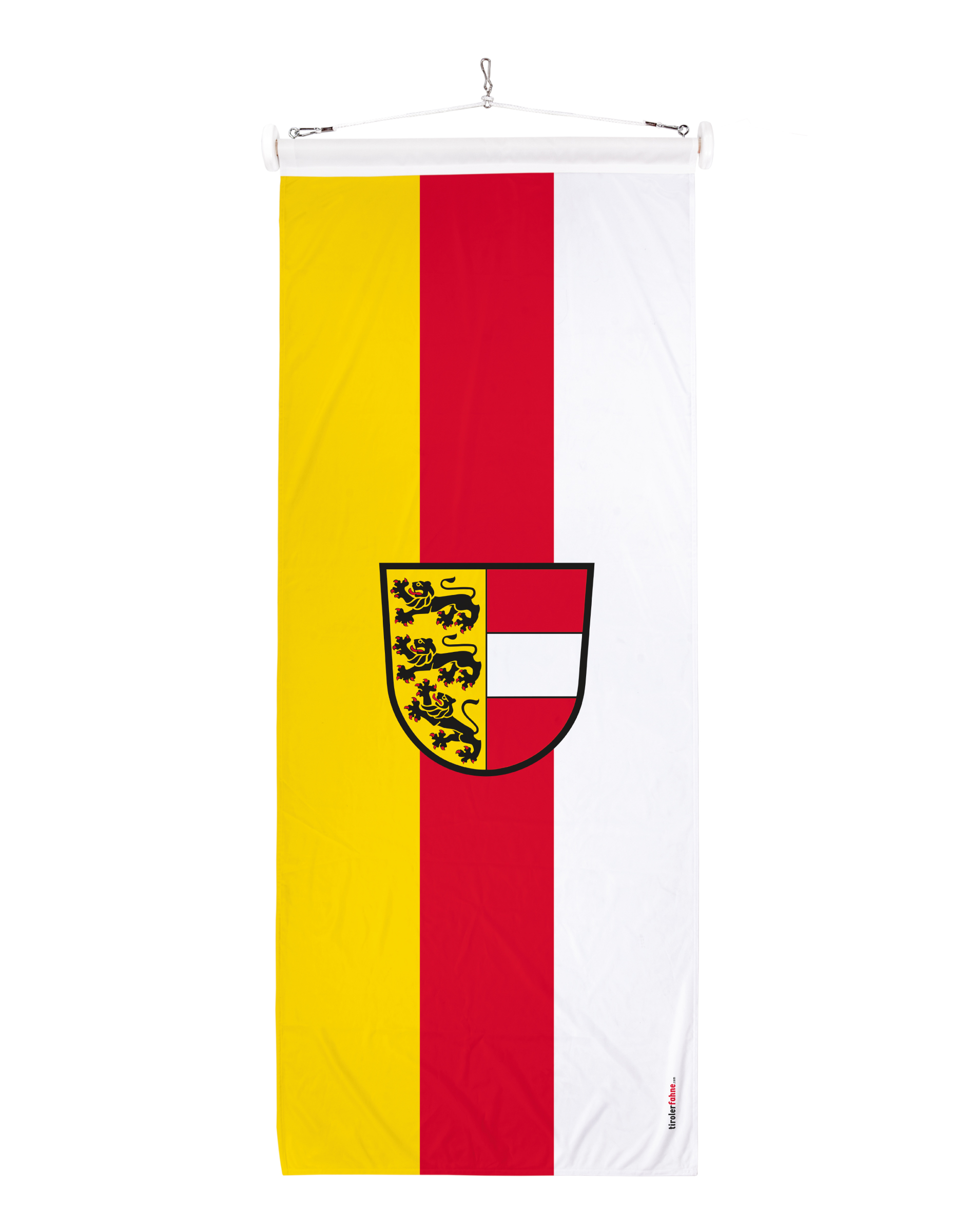 Bundesländerfahne Kärnten mit Wappen