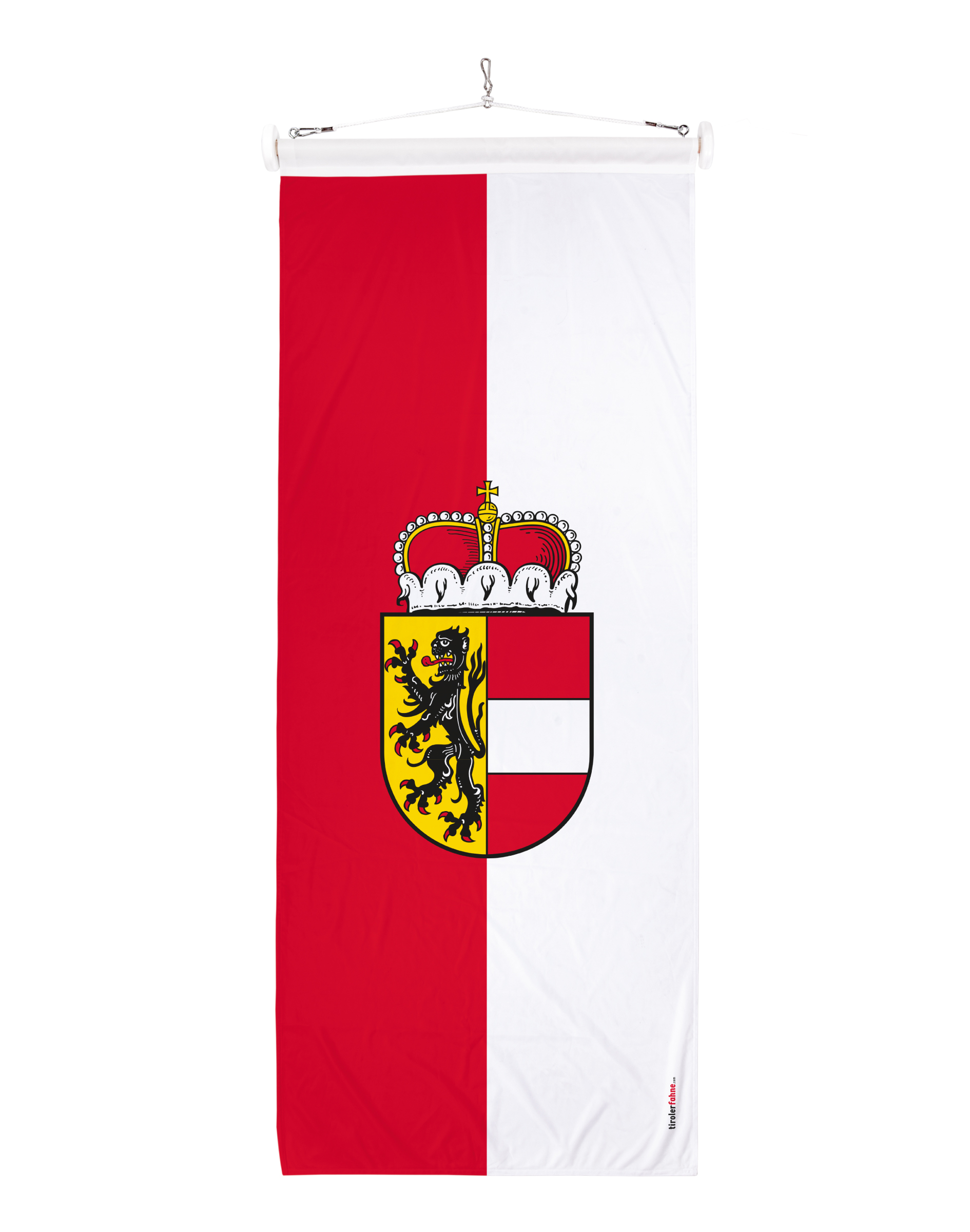 Bundesländerfahne Salzburg mit Wappen