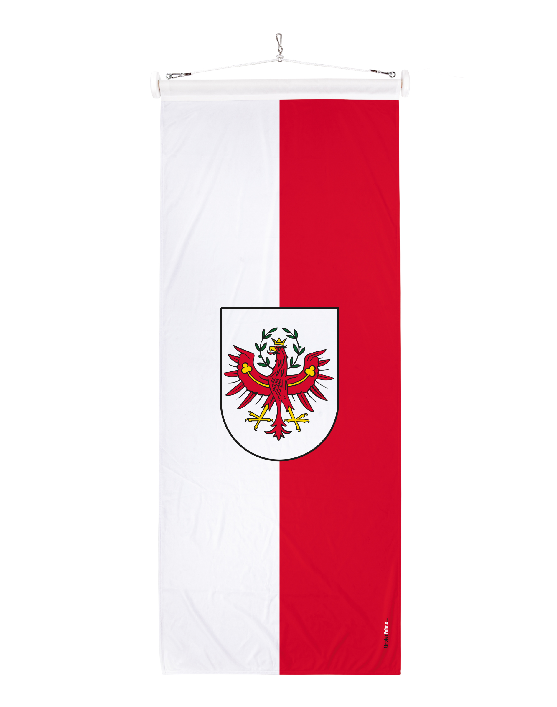 Bundesländerfahne Tirol mit Wappen